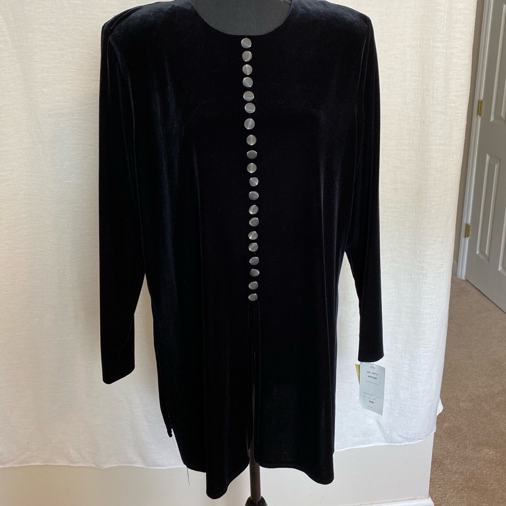 Black and silver dressy pantsuit